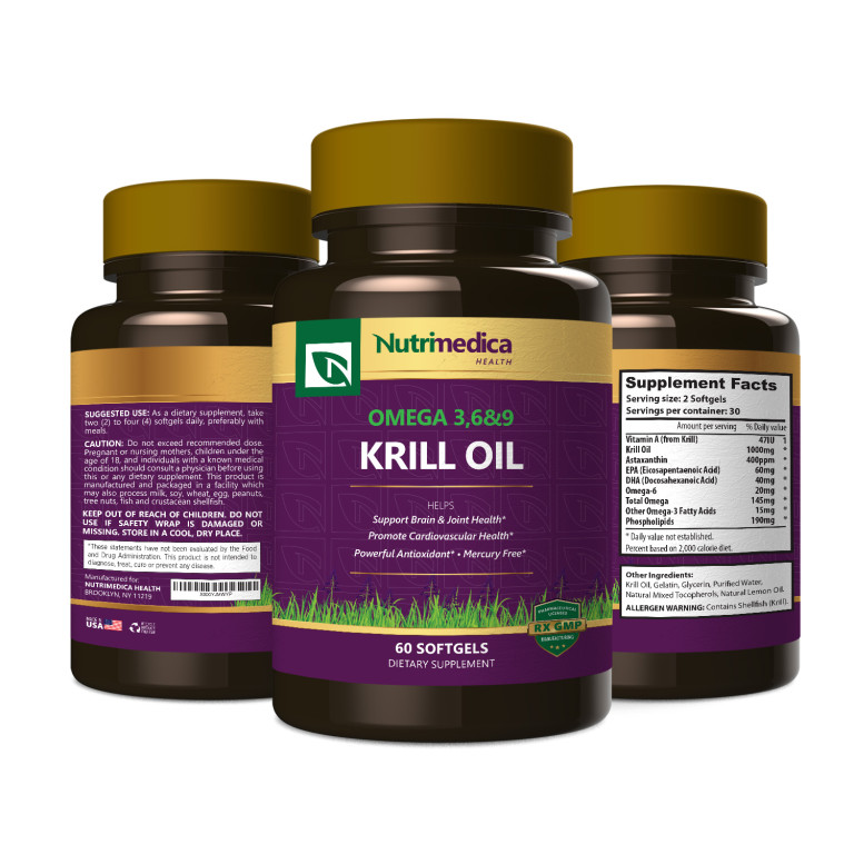 Omega 3,6&9 Krill Oil Nutri Medica Health